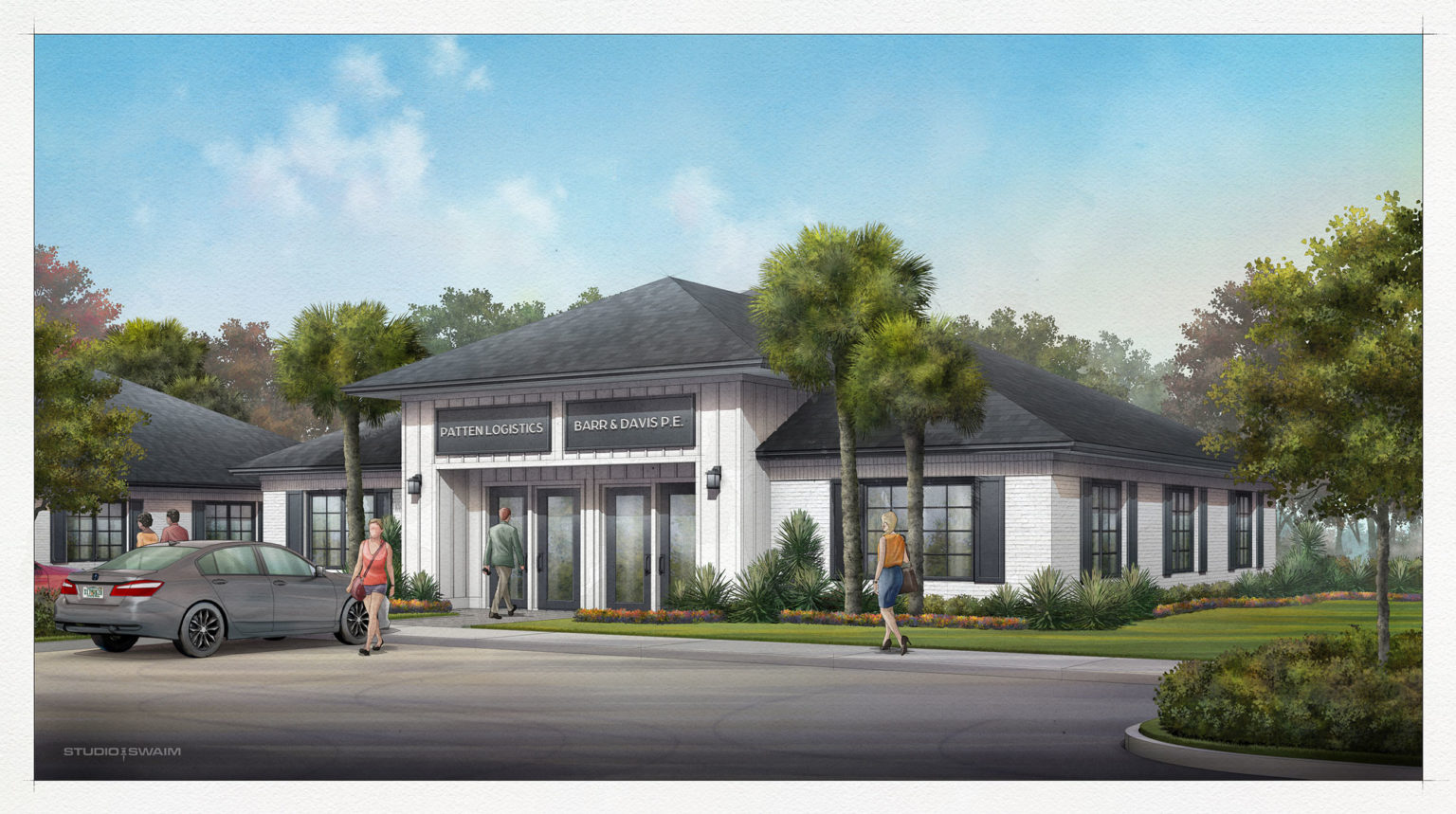 Clay Town Center Office Building Rendering Clay Town Center Office Building Rendering